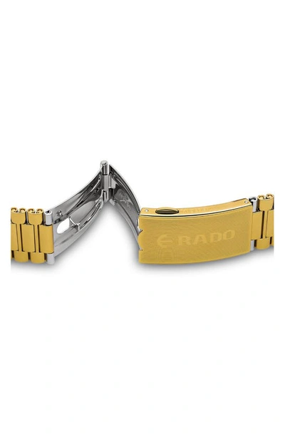 Shop Rado The Original Automatic Bracelet Watch, 35mm In Gold