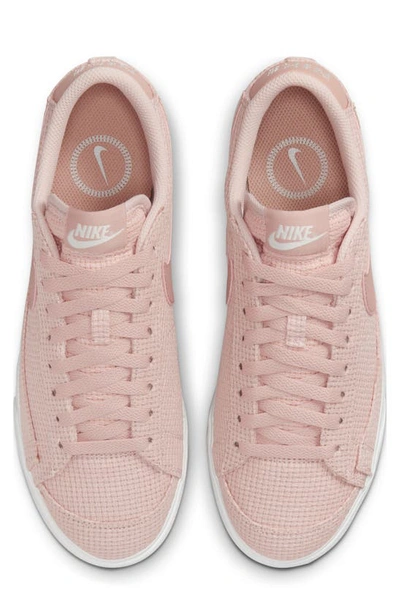 Shop Nike Blazer Low Platform Sneaker In Pink Oxford/ Rose/ White