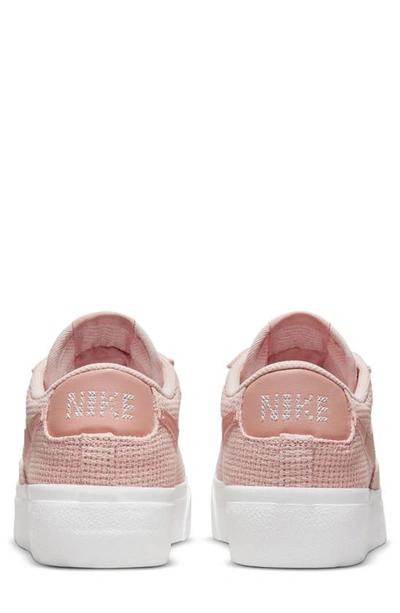 Shop Nike Blazer Low Platform Sneaker In Pink Oxford/ Rose/ White