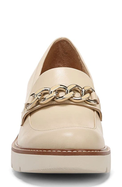 Shop Naturalizer Desi Lug Sole Loafer In Vanilla Leather