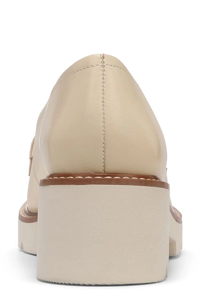 Shop Naturalizer Desi Lug Sole Loafer In Vanilla Leather
