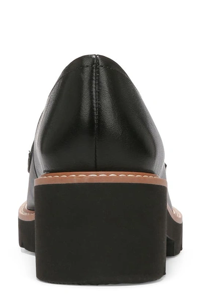 Shop Naturalizer Desi Lug Sole Loafer In Black Leather