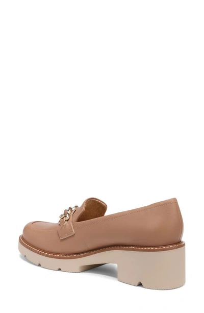Shop Naturalizer Desi Lug Sole Loafer In Taupe Leather