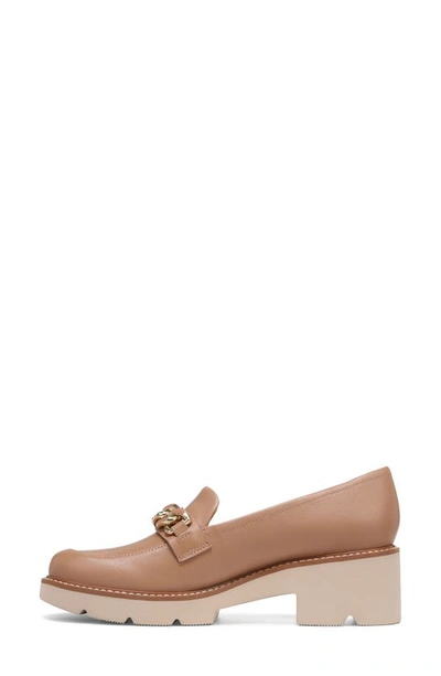 Shop Naturalizer Desi Lug Sole Loafer In Taupe Leather