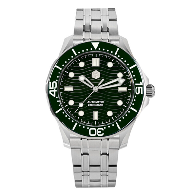 Pre-owned San Martin Men Luxury Watch Diver Luminous Automatic Mechanical Wristwatch 20atm
