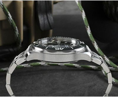 Pre-owned San Martin Men Luxury Watch Diver Luminous Automatic Mechanical Wristwatch 20atm