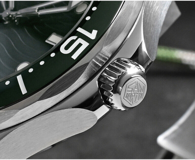 Pre-owned San Martin Men Luxury Watch Diver Luminous Automatic Mechanical Wristwatch 20atm