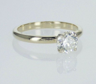 Pre-owned Kgm Diamonds Diamond Engagement Ring Gia Natural Solitaire Tcw 0.50 14k White Gold Wedding In White/colorless
