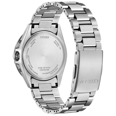 Pre-owned Citizen Cb3030-76e [attesa Eco-drive Direct Flight Act Line Black Titanium]