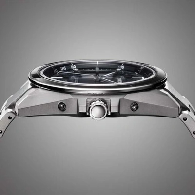 Pre-owned Citizen Cb3030-76e [attesa Eco-drive Direct Flight Act Line Black Titanium]