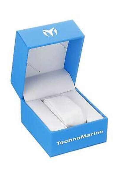 Pre-owned Technomarine Men's Tm-115046 Cruise Analog Display Quartz White Watch Set
