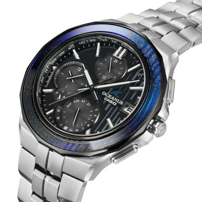 Pre-owned Casio Ocw-s5000mb-1ajf [oceanus Maki-e - Maki-bokashi Nukigaki Taki Mon]