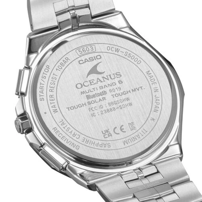 Pre-owned Casio Ocw-s5000mb-1ajf [oceanus Maki-e - Maki-bokashi Nukigaki Taki Mon]