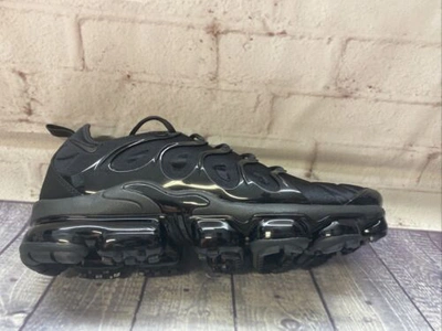 Pre-owned Nike Air Vapormax Plus Triple Black Shoes 924453-004 Men's Size 13