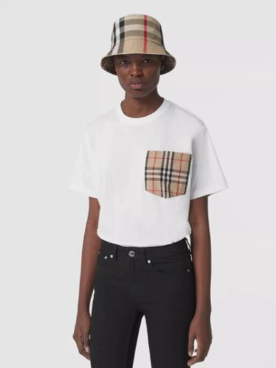 Pre-owned Burberry T Shirt M In White