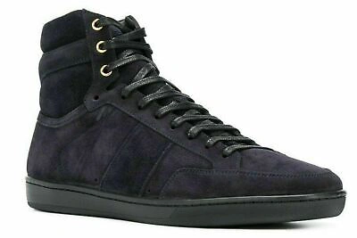 Pre-owned Saint Laurent Ysl Signature Sl/10h Sneakers Shoes Trainers 40 In Blue