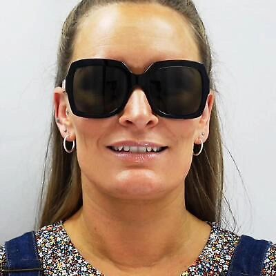 Pre-owned Gucci Sunglasses Gg0036sn Black Green Glitter And Red Green