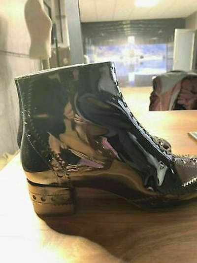 Pre-owned Chloé Chloe Iconic Perry Ankle Brogue Boots Icon Boots Shoes Ankle Boots 5.5 In Brown