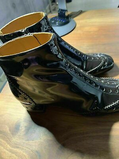 Pre-owned Chloé Chloe Iconic Perry Ankle Brogue Boots Icon Boots Shoes Ankle Boots 5.5 In Brown