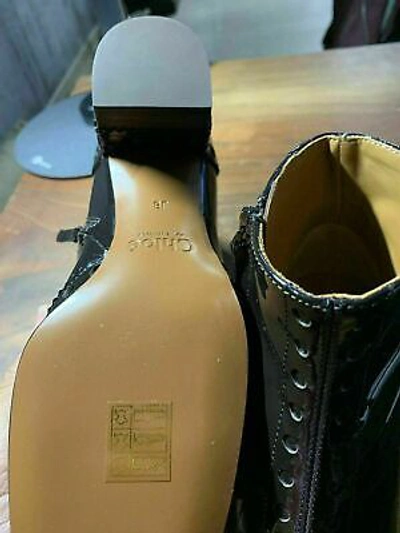 Pre-owned Chloé Chloe Iconic Perry Ankle Brogue Boots Icon Boots Shoes Ankle Boots 5.5 In Brown