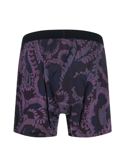Shop Tom Ford Underwear Silk Boxer In Purple