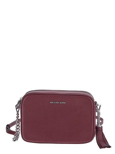 Michael kors jet set crossbody maroon deals