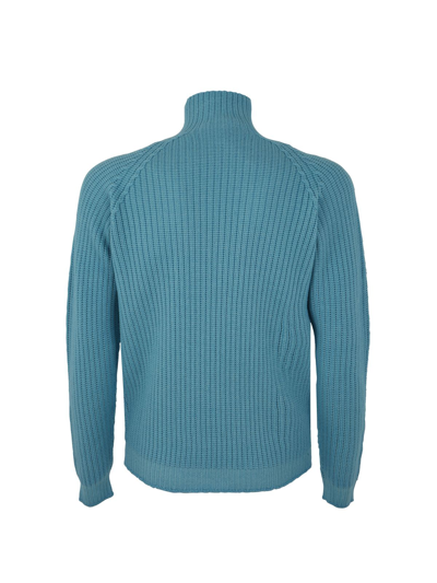 Shop Filippo De Laurentiis Raglan Sleeve Extra Fine Turtleneck Pullover
