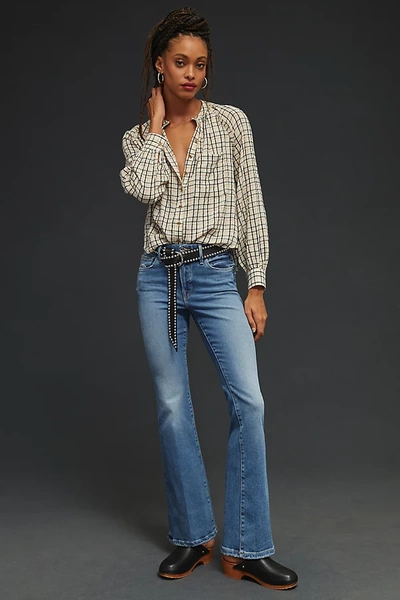 Shop Good American Petite Bootcut Jeans In Blue