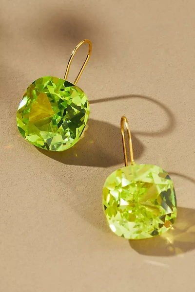Shop By Anthropologie Floating Crystal Earrings In Green