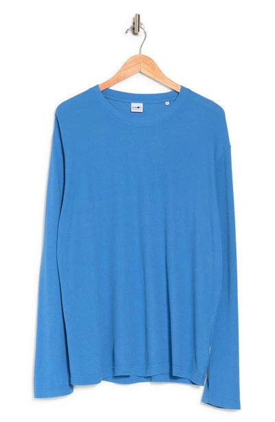Shop Nn07 Kurt Long Sleeve T-shirt In Blue Coral