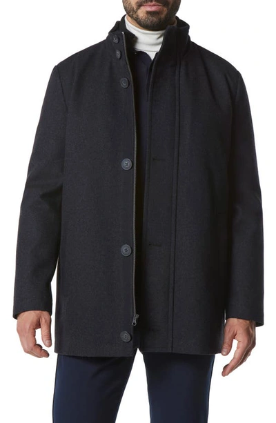 Shop Marc New York Dorsey Wool Blend Car Coat In Charcoal