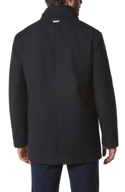 Shop Marc New York Dorsey Wool Blend Car Coat In Charcoal