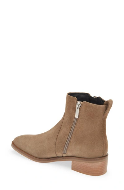 Aquatalia Colbie Water Resistant Suede Bootie In Light Taupe