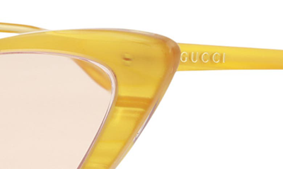 Gucci Women's 61mm Cat Eye Sunglasses In Yellow Pink | ModeSens