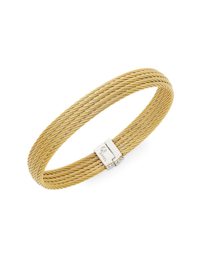 Shop Alor Women's Goldtone Stainless Steel Cable Bracelet In Neutral