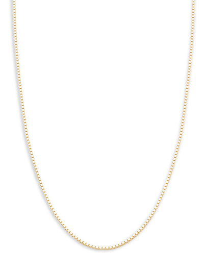 Shop Saks Fifth Avenue Women's 14k Yellow Gold Box Chain Necklace/30"
