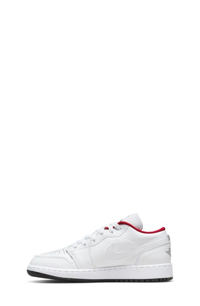 Shop Jordan Air  1 Low Sneaker In White/ Black/ Red