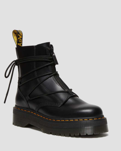 Shop Dr. Martens' Jarrick Ii Laced Leather Platform Boots In Black