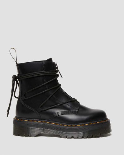 Shop Dr. Martens' Jarrick Ii Laced Leather Platform Boots In Black