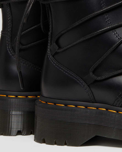 Shop Dr. Martens' Jarrick Ii Laced Leather Platform Boots In Black