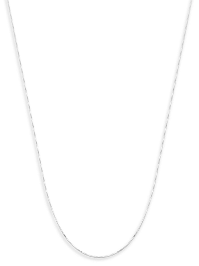 Shop Saks Fifth Avenue Women's Build Your Own Collection White Gold Box Chain Necklace