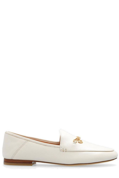 Shop Coach Hanna Chain Detailed Loafers In White