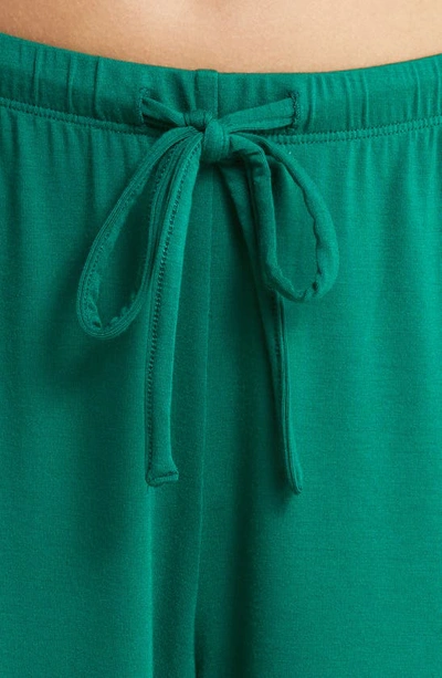 Shop Nordstrom Moonlight Eco Long Sleeve Knit Pajamas In Green Evergreen