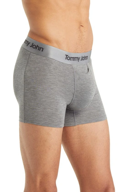 Tommy John 71369 Mens Heather Grey Second Skin Boxer Briefs Size L