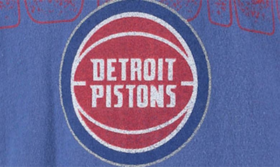 Shop Junk Food Blue Detroit Pistons Gradient Crop Top