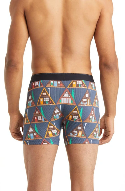 Saxx Quest Quick Dry Mesh Boxer Briefs In Dark Denim A Ok Frame