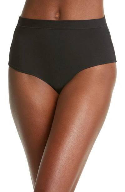 Shop Meundies Feelfree High Waist Briefs In Black