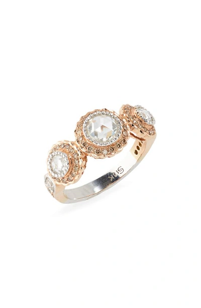 Shop Sethi Couture True Romance Diamond Ring In Rose Gold
