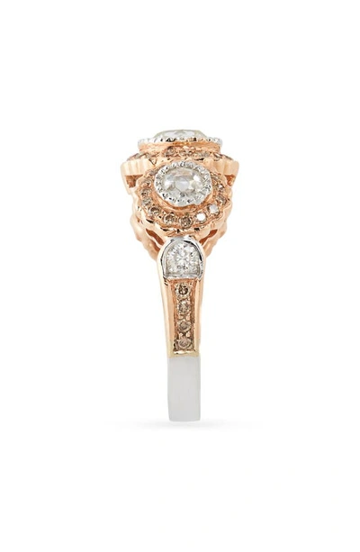 Shop Sethi Couture True Romance Diamond Ring In Rose Gold