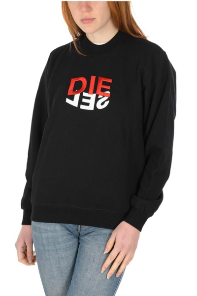 Shop Diesel Women's Black Other Materials Sweatshirt